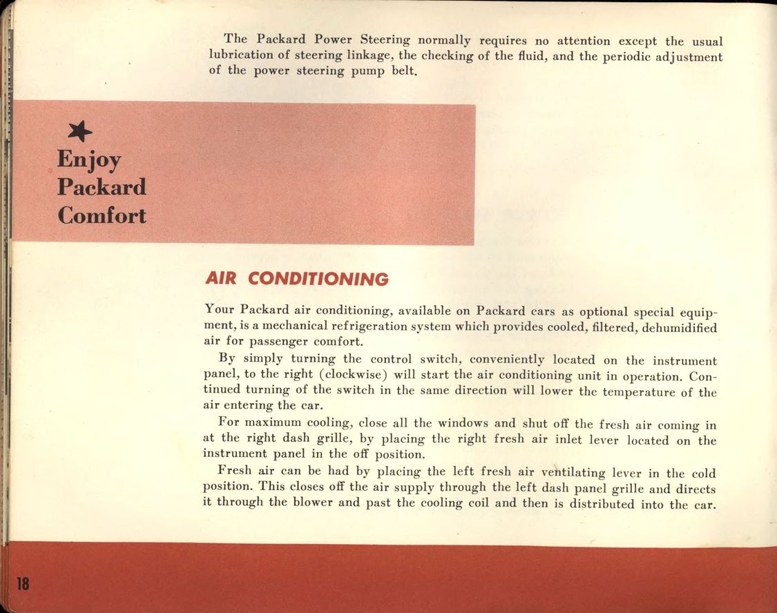 1955 Packard Owners Manual Page 23